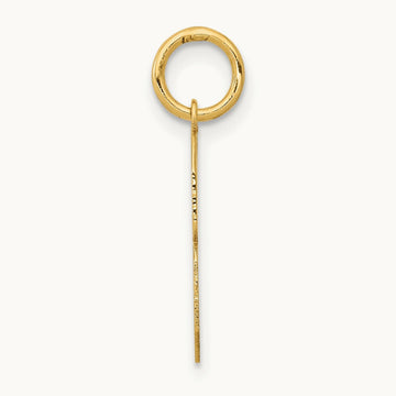 Medium Polished Number 8 Charm — 14K Yellow Gold, 16.13mm