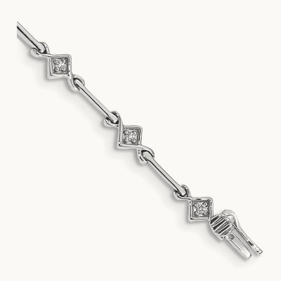 Diamond 7.5in Link Bracelet — photo set