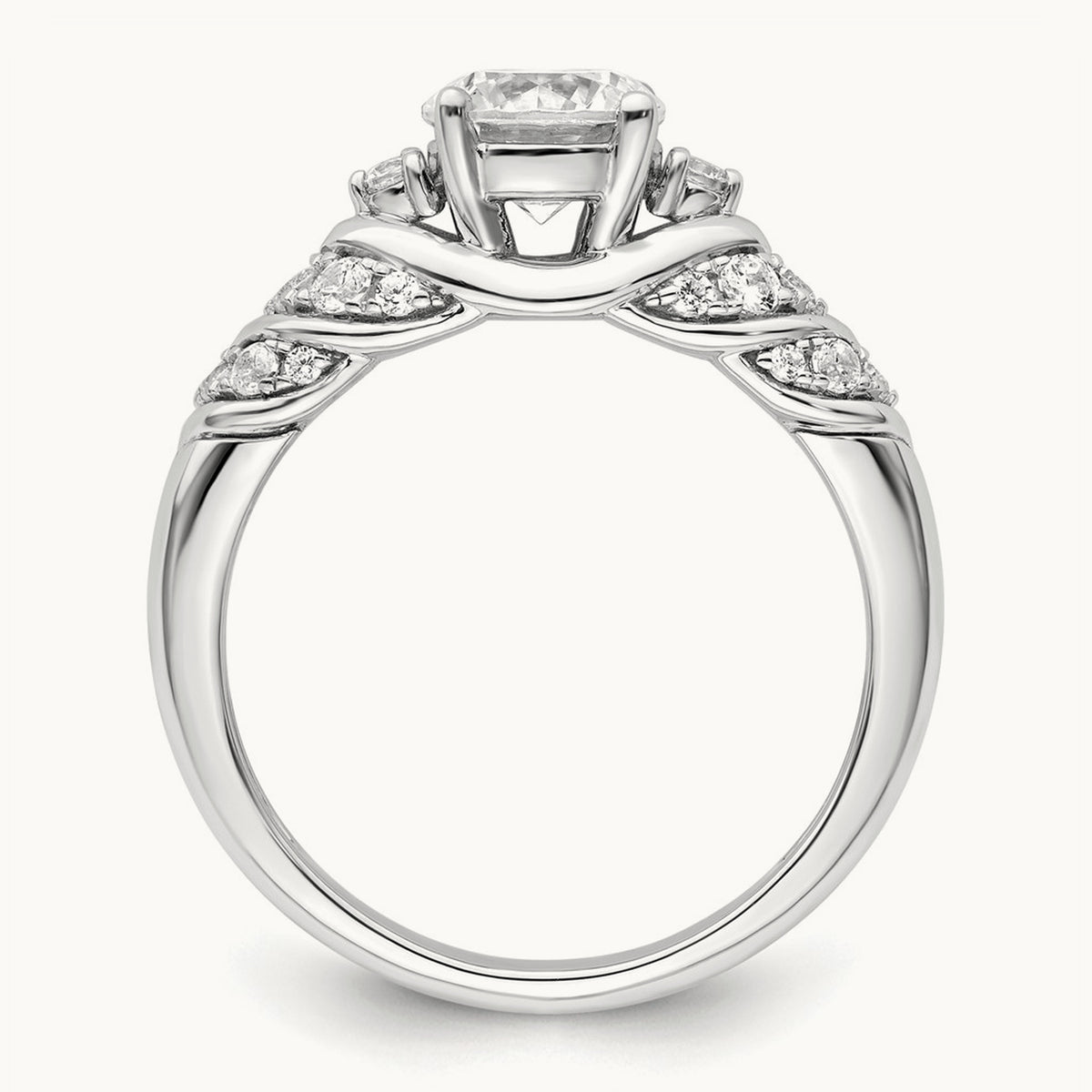 Semi-Mount Engagement Ring, 0.25 ct tw Lab-Grown Diamond