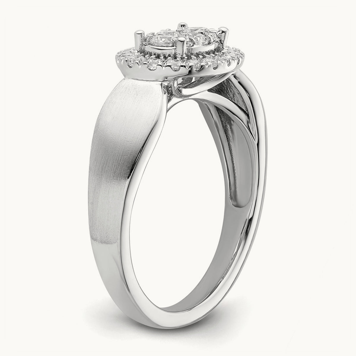 Cluster Engagement Ring, 0.50 ct tw Lab-Grown Diamond