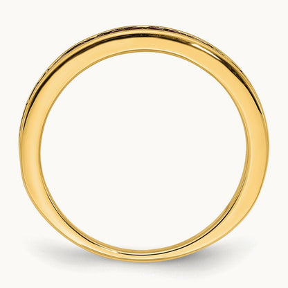 Ruby Band, 2.7 wide — 14K Yellow Gold