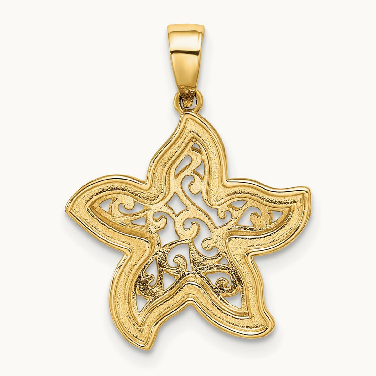 Starfish Pendant with White Rhodium — 24.16mm