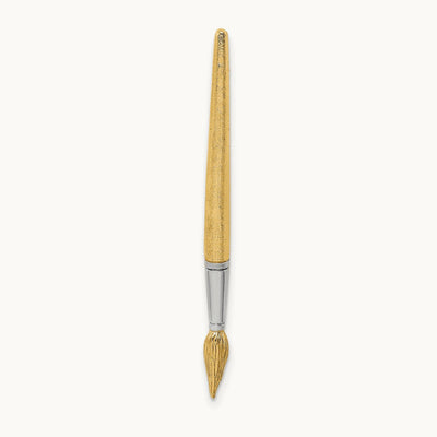 w/Rhodium 3-D Water Paint Brush Charm, 14K