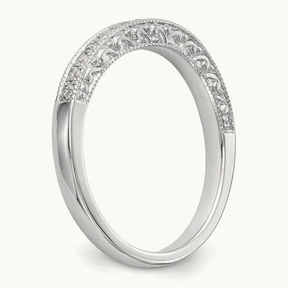 Diamond Wedding Band, 14K White Gold