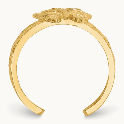 Butterfly Toe Ring, 14K