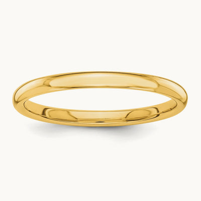 Polished Stackable Band — 10K Yellow Gold