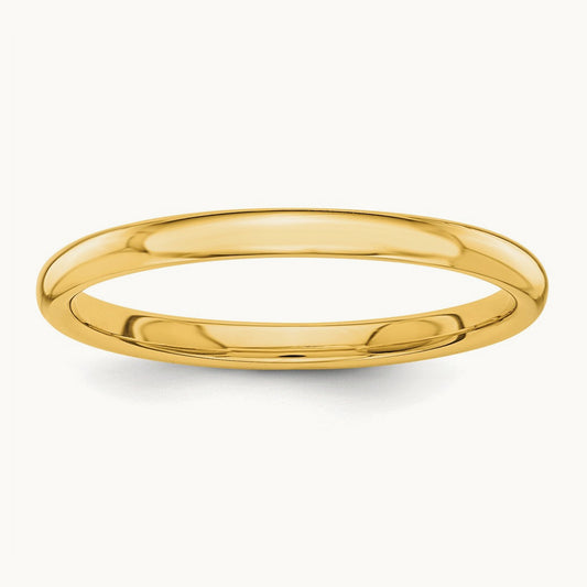 Polished Stackable Band — 10K Yellow Gold