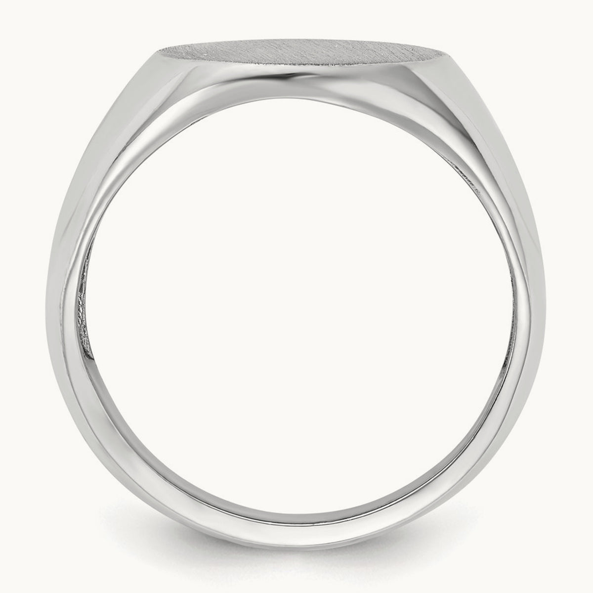 Open Back Mens Signet Ring — photo set