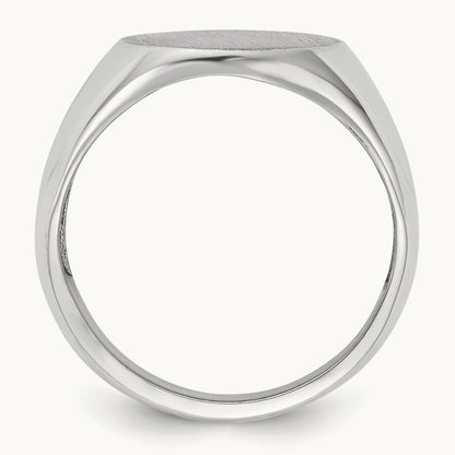 Open Back Mens Signet Ring — photo set