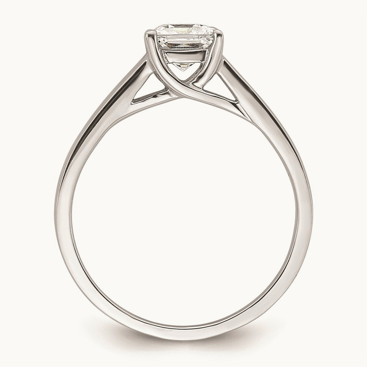 Square Solitaire Engagement Ring Mounting