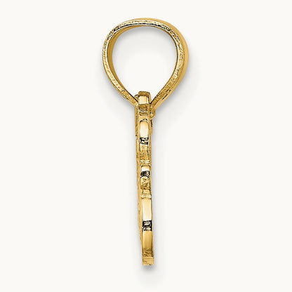 LOVE JESUS Script Charm, 14K
