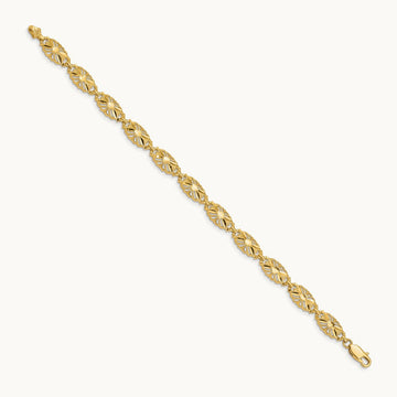 Diamond-Cut Bracelet, 14K