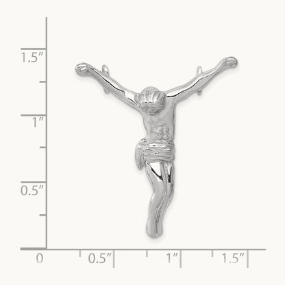 Jesus Chain Slide, 14K White Gold