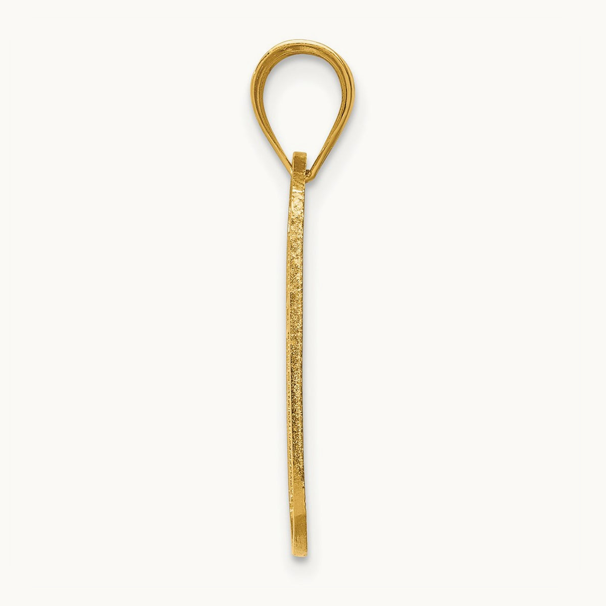 Polished Cross Cut-out Pendant, 14K