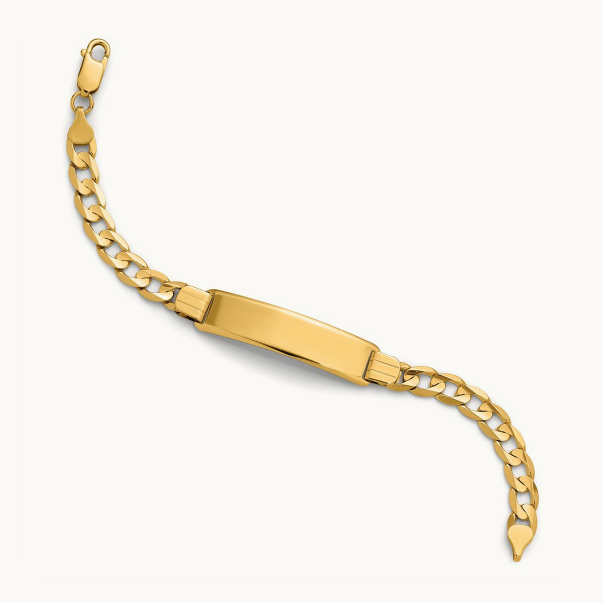 Curb Link ID Bracelet, 14K
