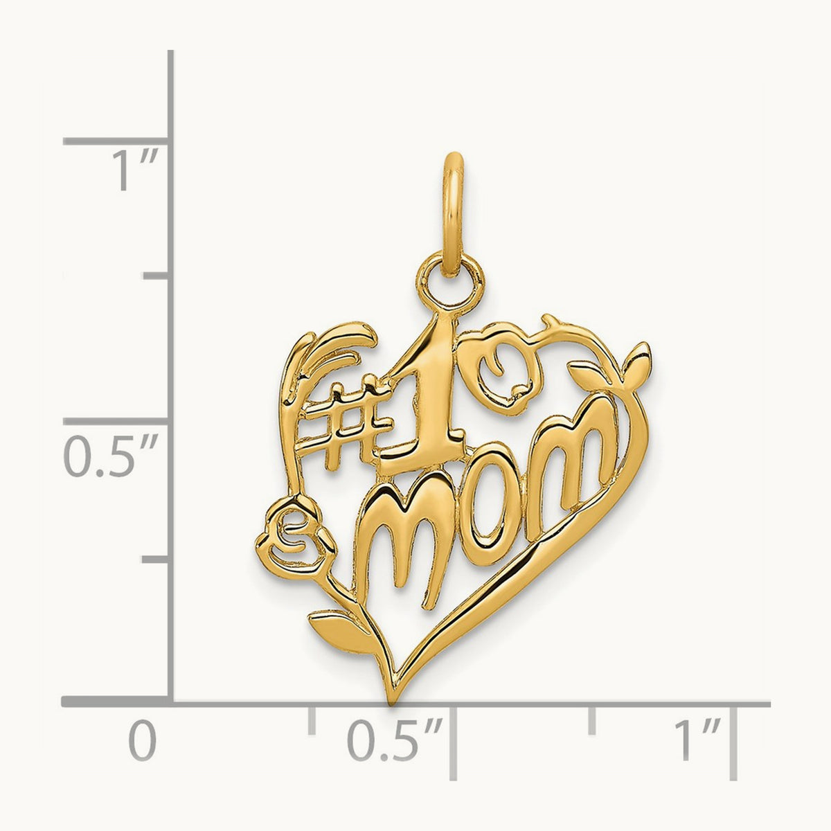 #1 Mom Heart Charm — photo set
