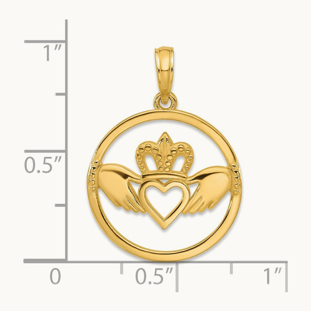 Claddagh Circle Pendant — photo set