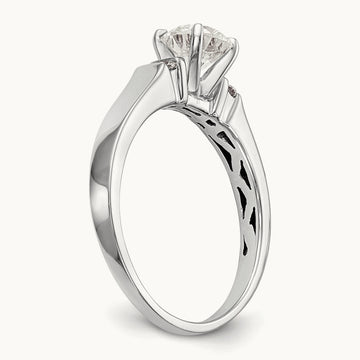 Peg Set Engagement Ring Mounting