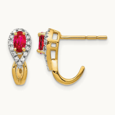 Diamond and Ruby Earrings — photo set