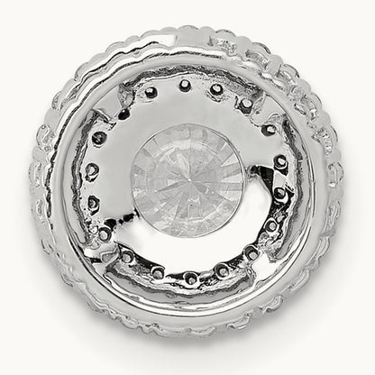 Halo Chain Slide, 0.75 ct tw Lab-Grown Diamond