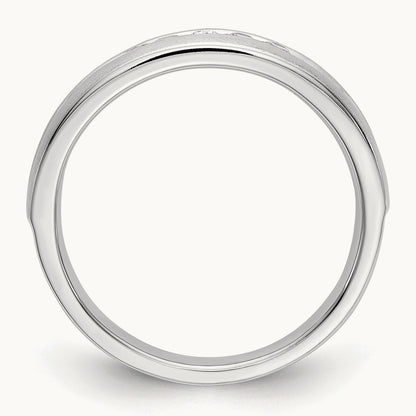 Diamond Men's Band, 14K White Gold