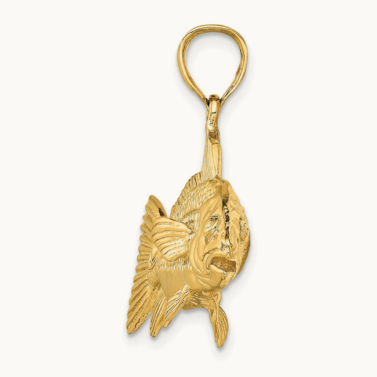 3-D Red Fish Charm — 19.7mm