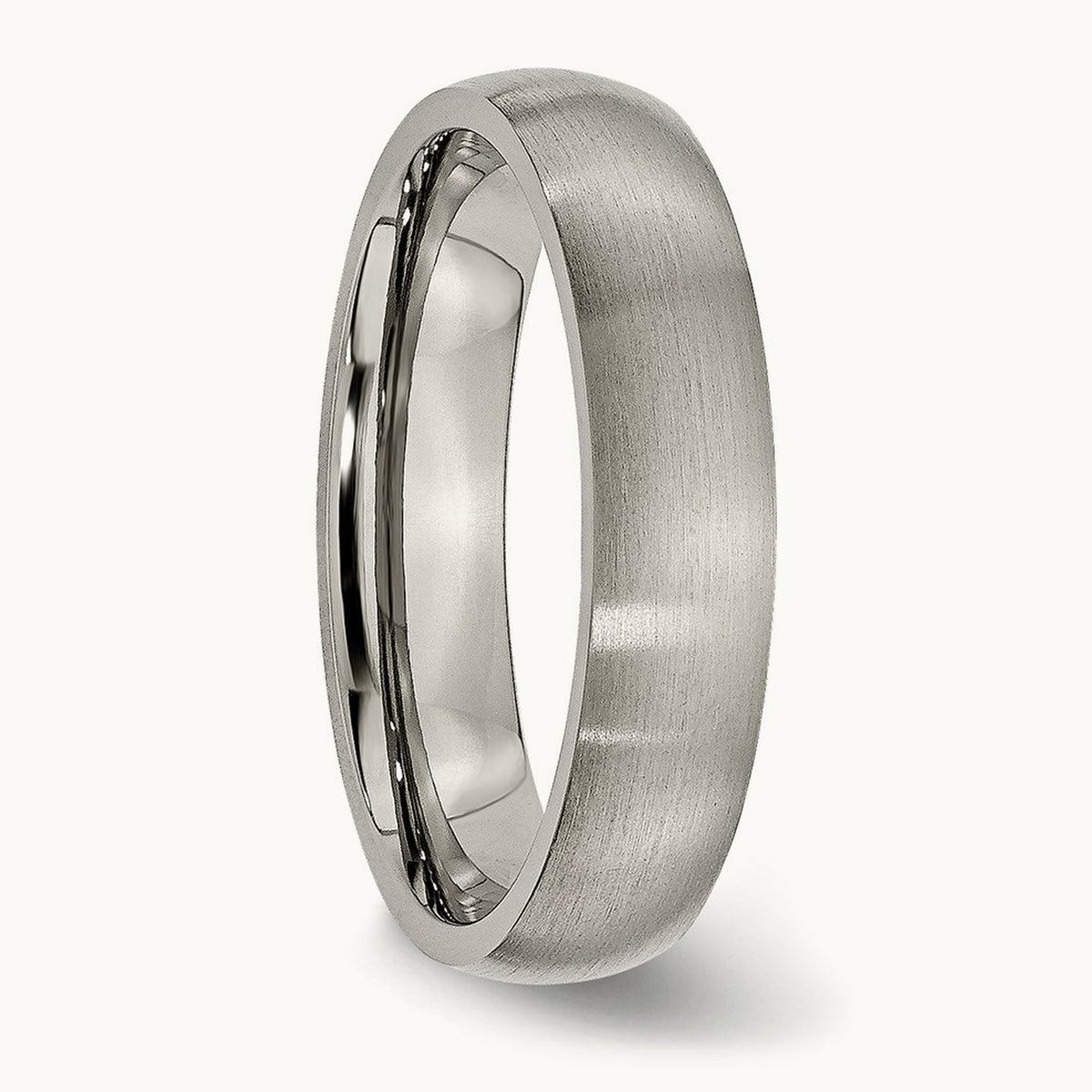 Brushed Half Round Band — 5mm, 5.5