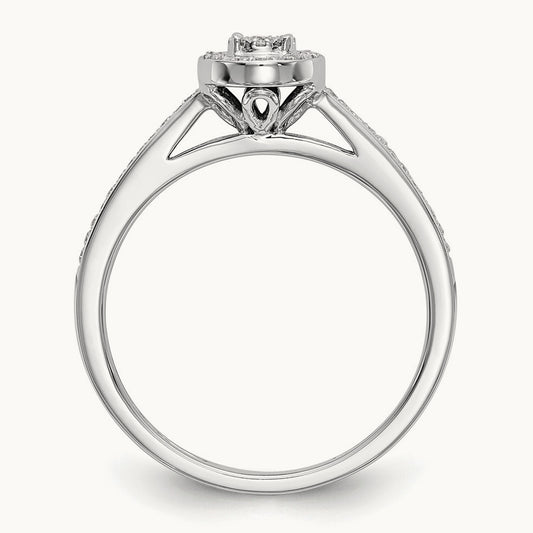 Cluster Engagement Ring, 0.20 ct tw