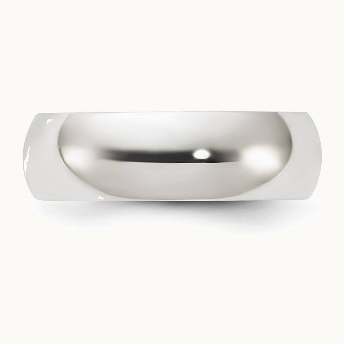 Sterling Silver 6mm Half Round Band