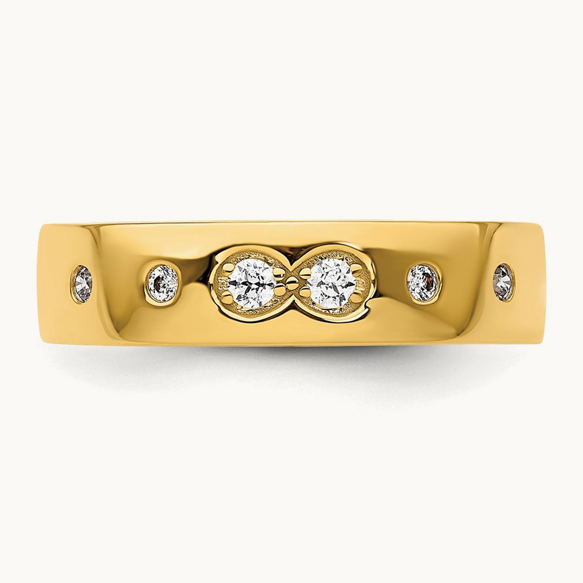 Infinity Diamond Womens Complete Wedding Band, 14K