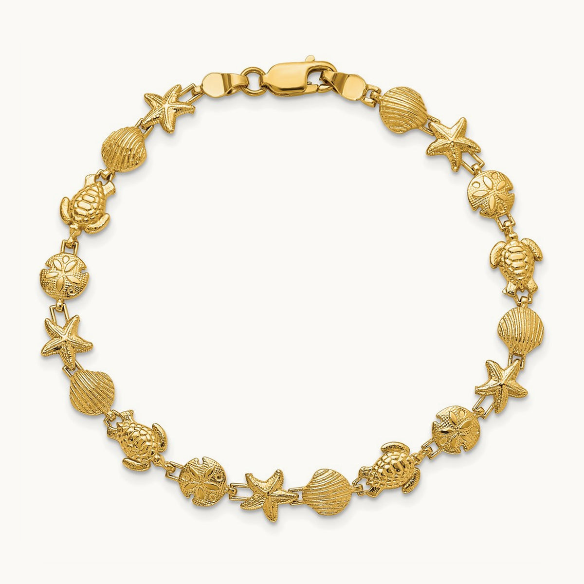 Sea Life Bracelet, 14K