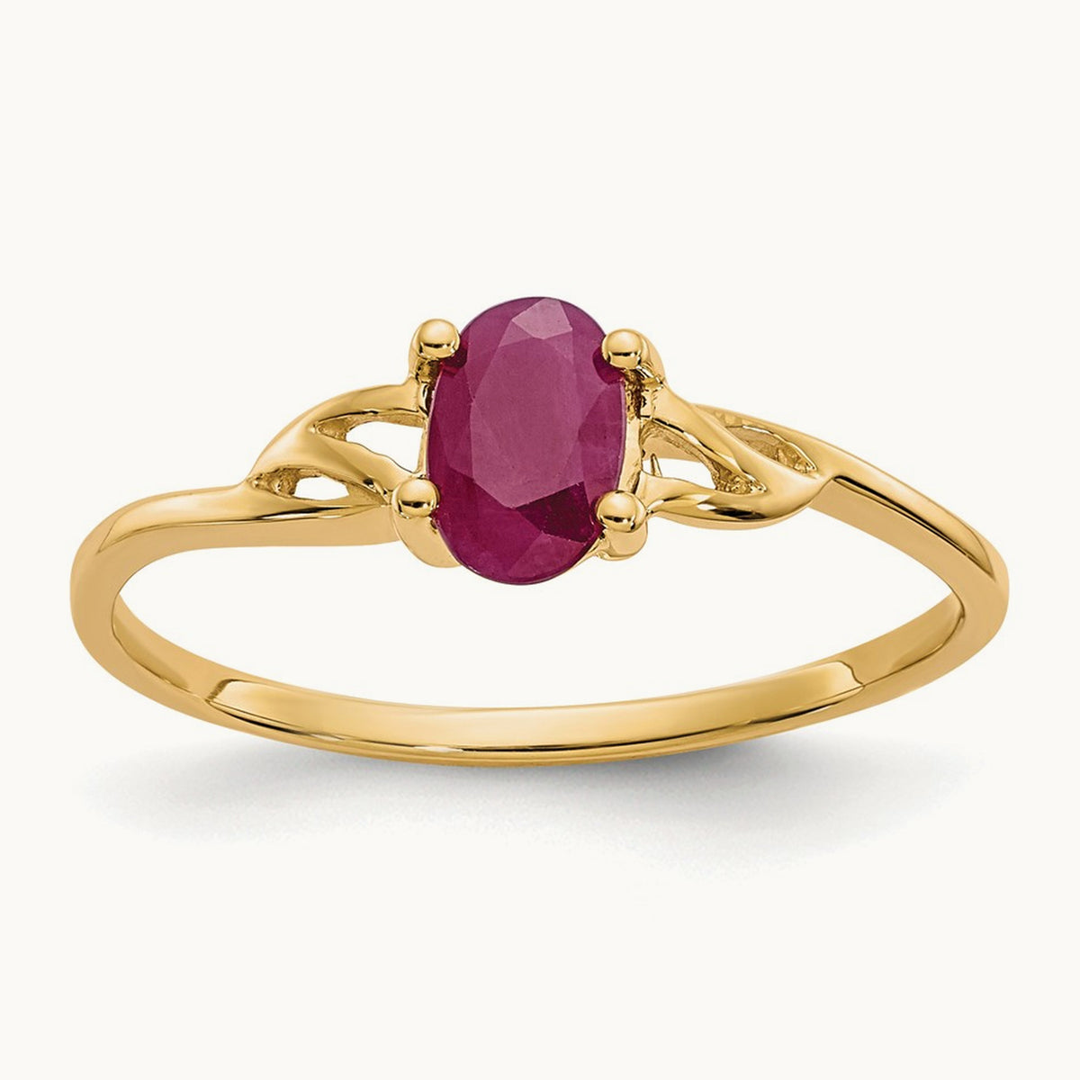Ruby Birthstone Ring, 14K