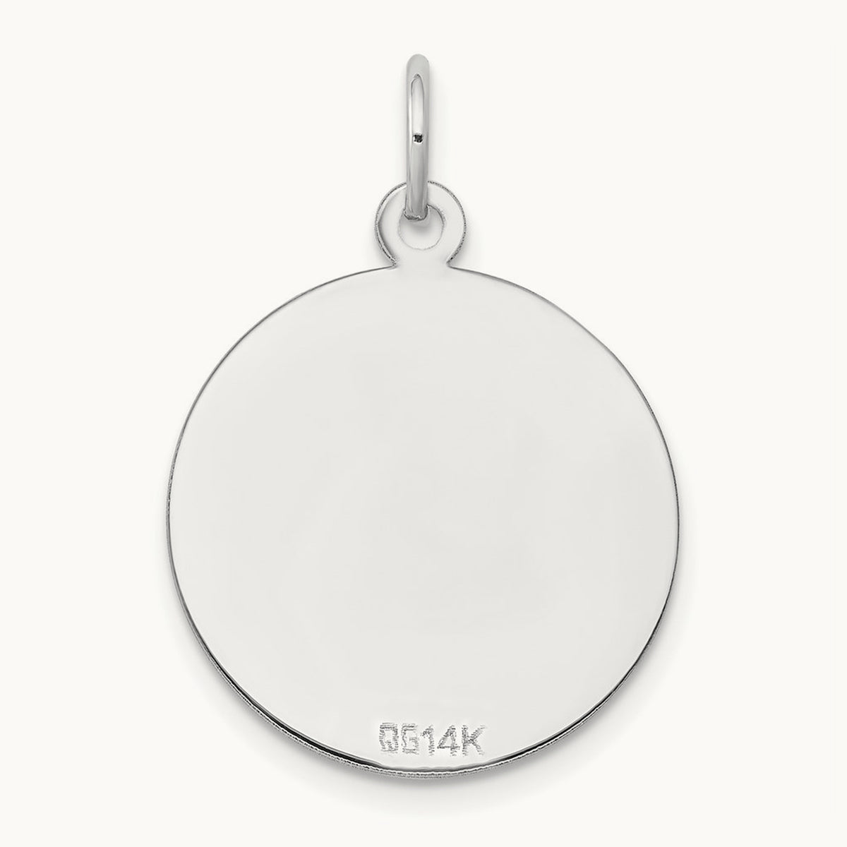 Etched .027 Gauge Engraveable Round Disc Charm — 27mm