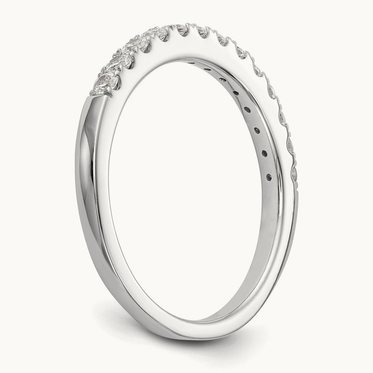 Diamond Wedding Band, 14K White Gold