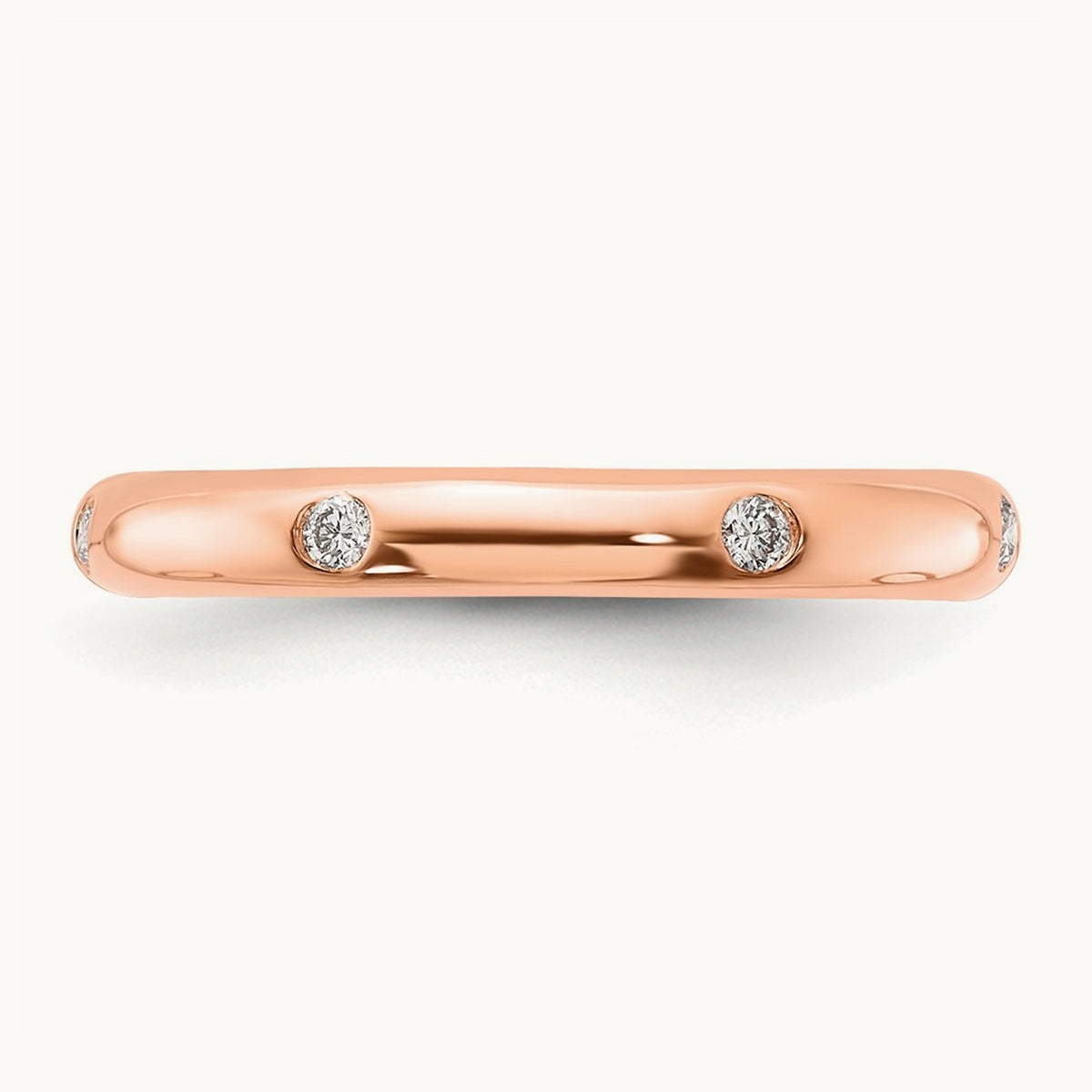 6-stone Diamond Band — 14K Rose Gold