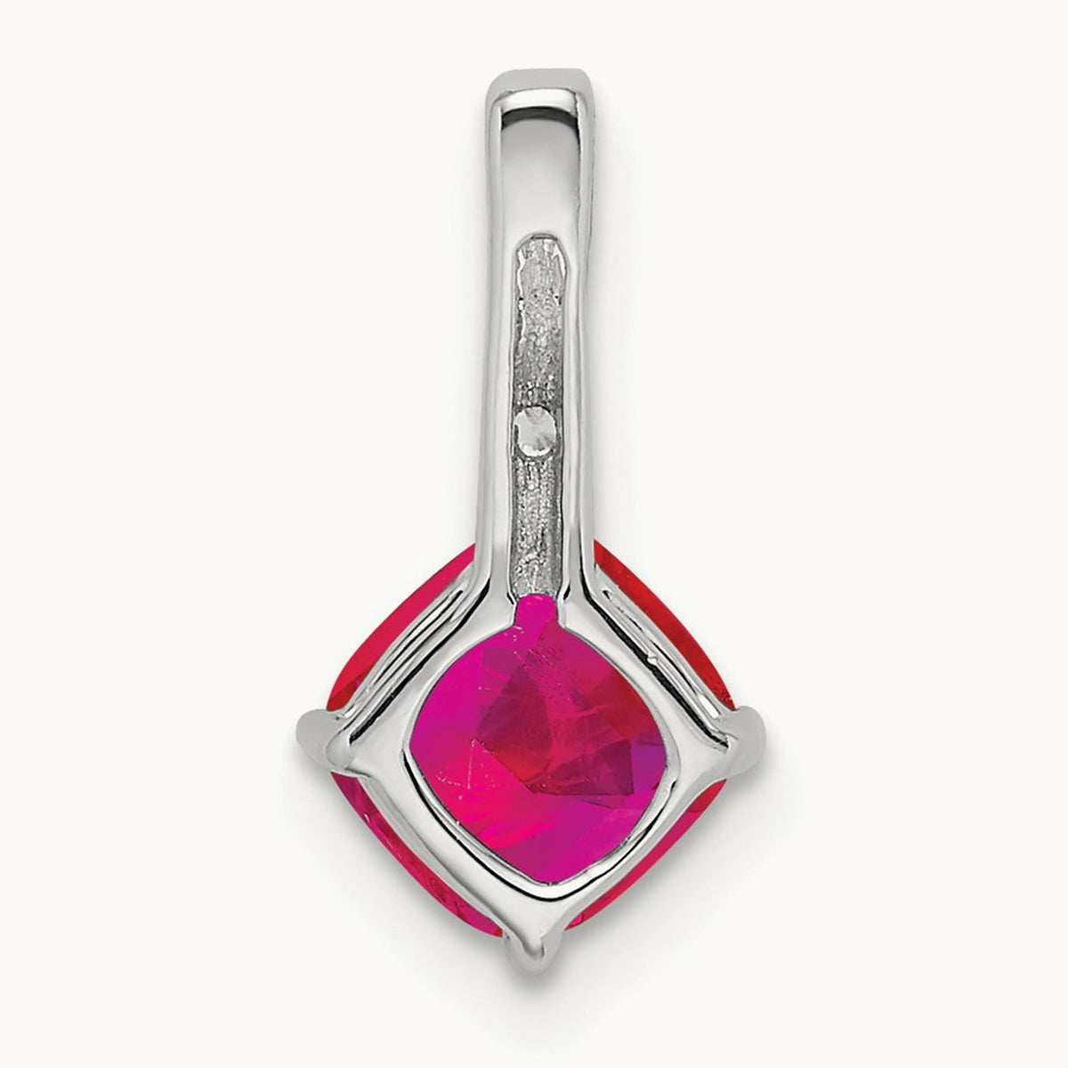 Cushion Ruby and Diamond Pendant — photo set