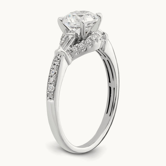 Round Semi-Mount Engagement Ring, 0.25 ct tw