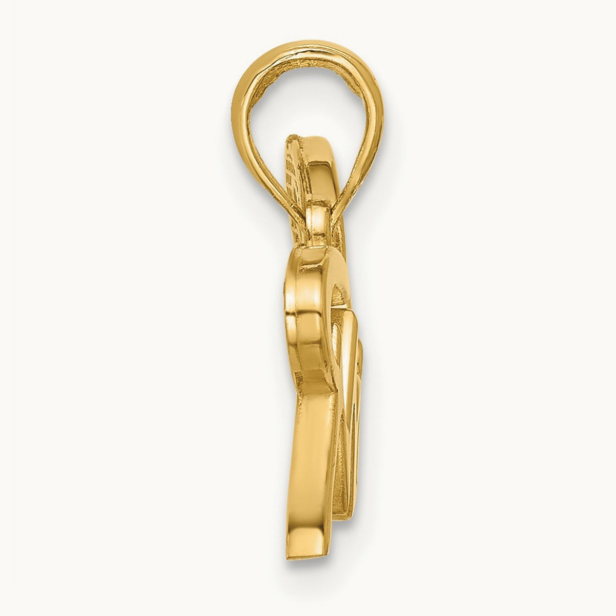 Polished Mom Pendant, 14K
