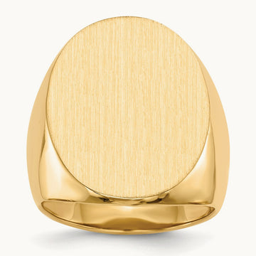 Open Back Mens Signet Ring — photo set