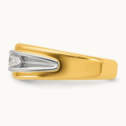 IBGoodman Men's Diamond Complete Ring, 14K Two-tone