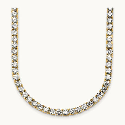 Straight Tennis Necklace, 23 3/8-30 5/8 ct Lab-Grown Diamond