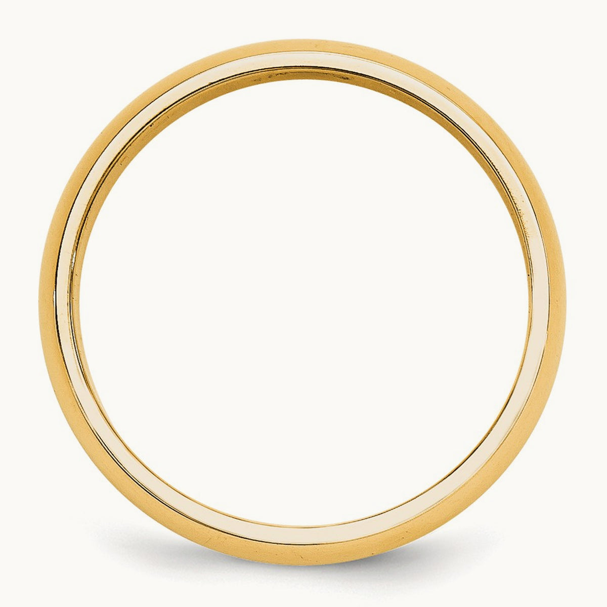Half-Round Wedding Band — 14K Yellow Gold, 5mm, 10