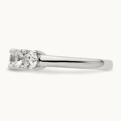 5-Stone Diamond Band, 14K White Gold