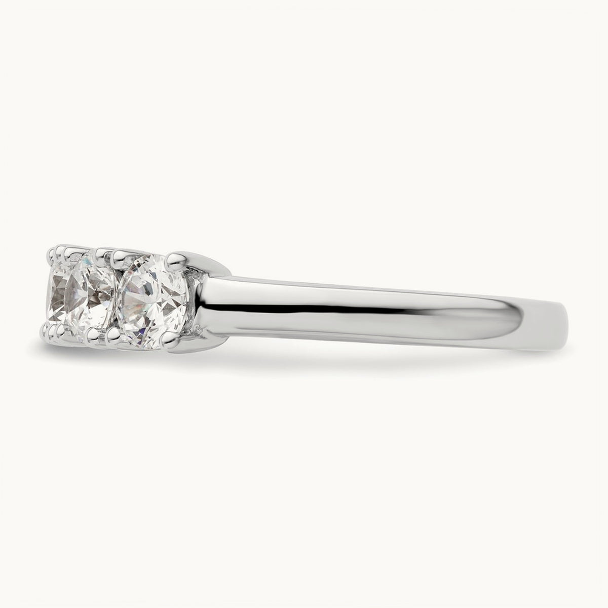 5-Stone Diamond Band, 14K White Gold