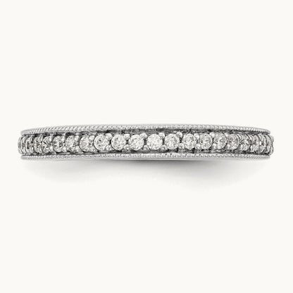 Diamond Band, 14K White Gold
