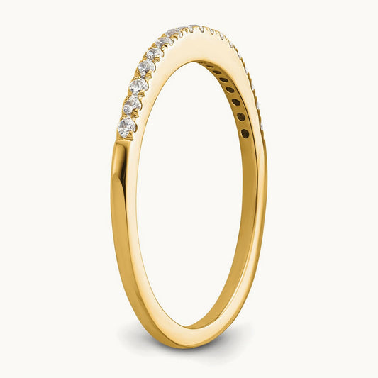Diamond Wedding Band — 14K Yellow Gold, 7