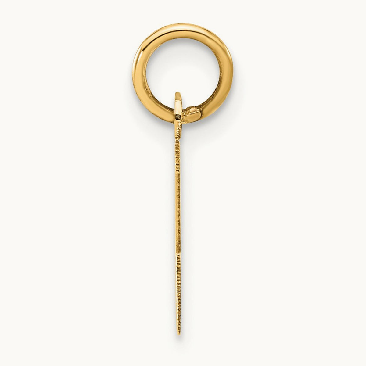 Small Block Initial Z Charm — 14K Yellow Gold