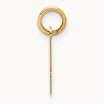 Small Block Initial Z Charm — 14K Yellow Gold