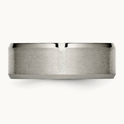 Brushed and Polished Beveled Edge Band — photo set