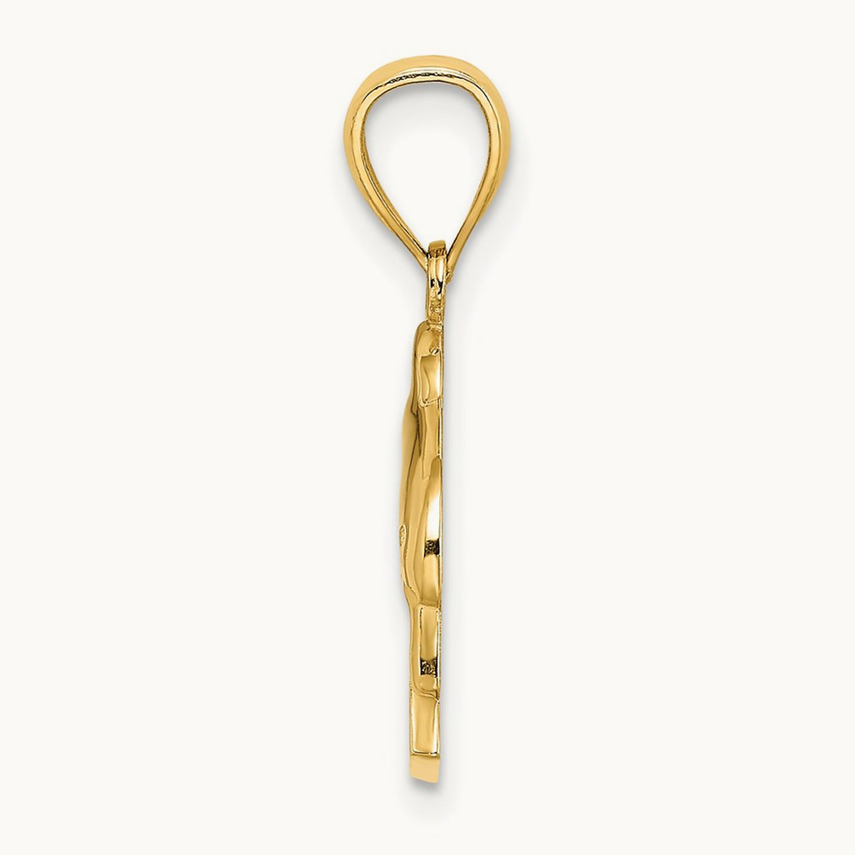 KEY WEST Dolphin Charm, 14K